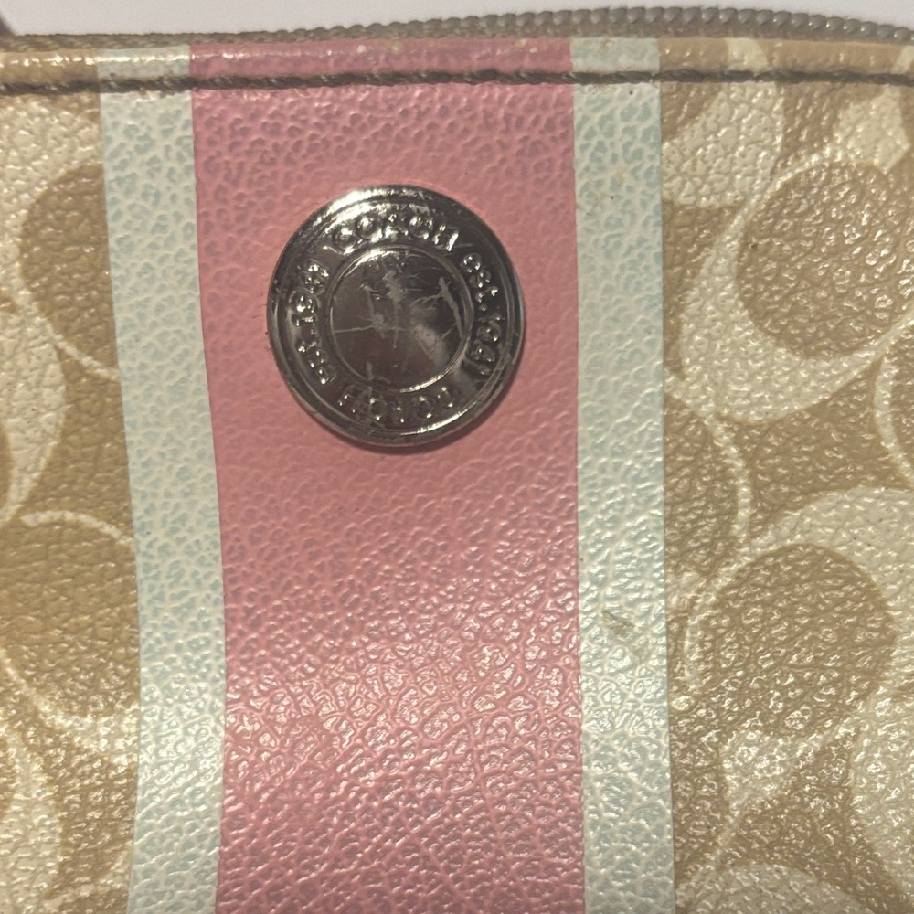 Coach Wristlet Set - Blue, Tan, and Pink - Picture 12 of 13